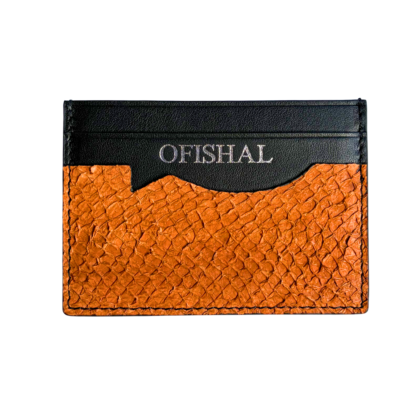 Fish Leather Card Holder Wallet
