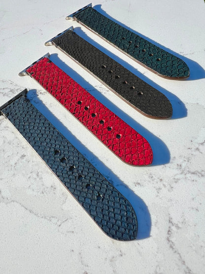 Fish Leather Watch Band