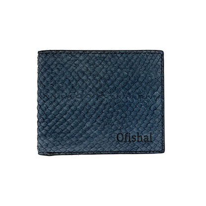 Fish Leather Bifold Wallet