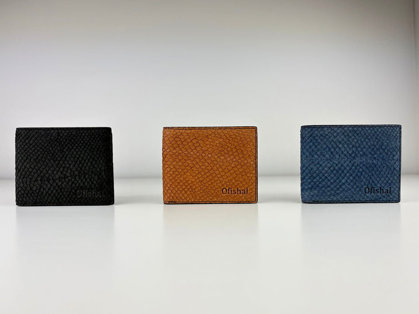 Fish Leather Bifold Wallet