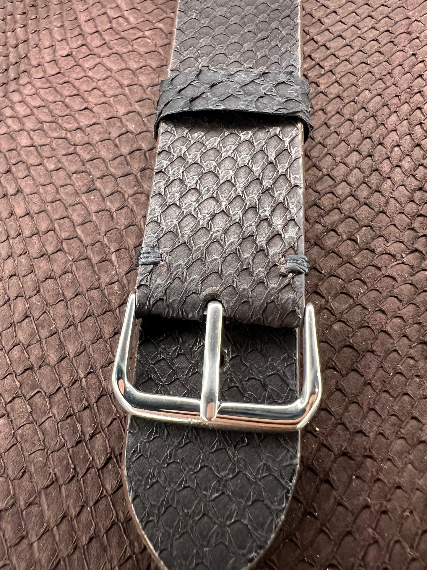 Fish Leather Watch Band
