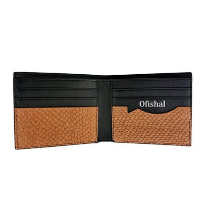 Fish Leather Bifold Wallet
