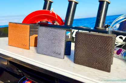 Fish Leather Bifold Wallet